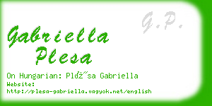 gabriella plesa business card